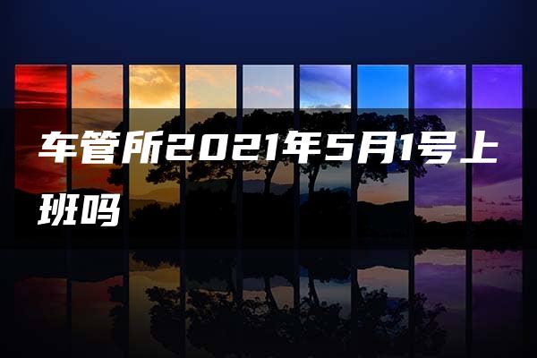 车管所2021年5月1号上班吗