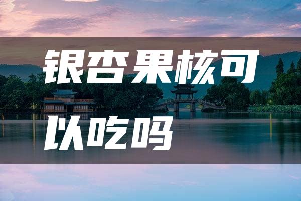 银杏果核可以吃吗