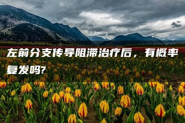 左前分支传导阻滞治疗后，有概率复发吗?