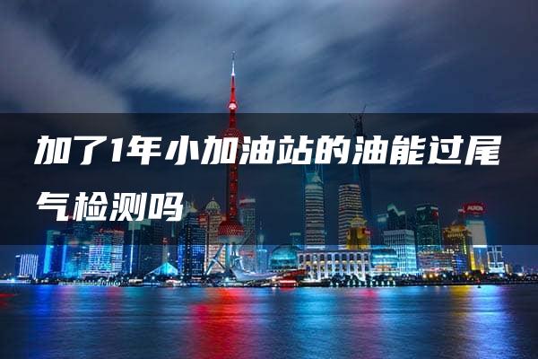 加了1年小加油站的油能过尾气检测吗