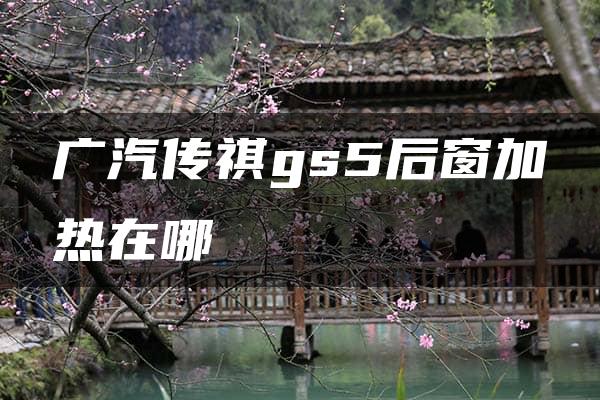 广汽传祺gs5后窗加热在哪