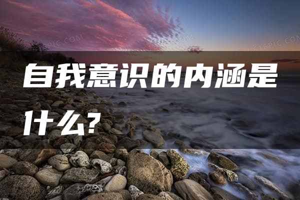 自我意识的内涵是什么?