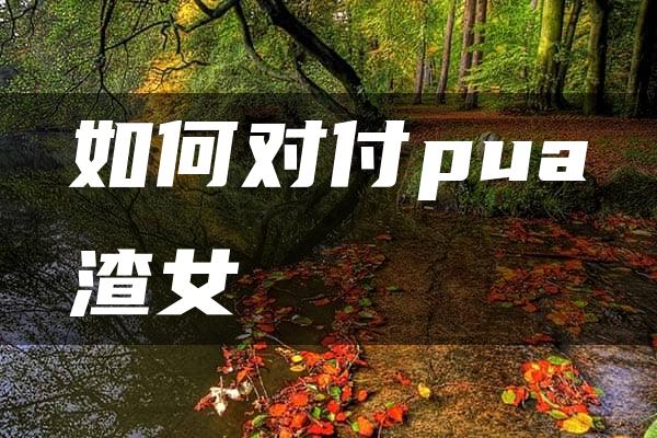 如何对付pua渣女