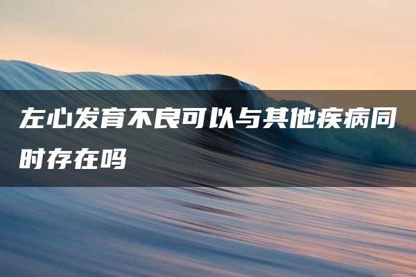 左心发育不良可以与其他疾病同时存在吗