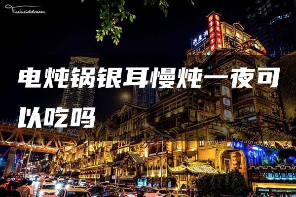 电炖锅银耳慢炖一夜可以吃吗