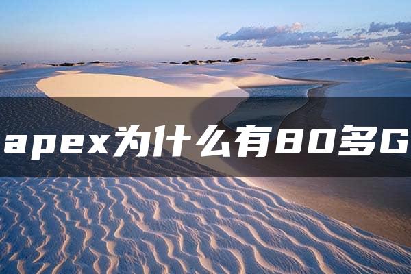 apex为什么有80多G