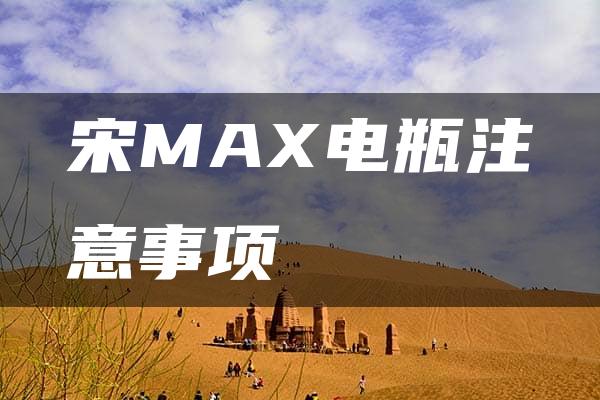 宋MAX电瓶注意事项