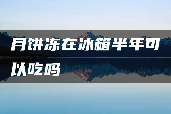 月饼冻在冰箱半年可以吃吗