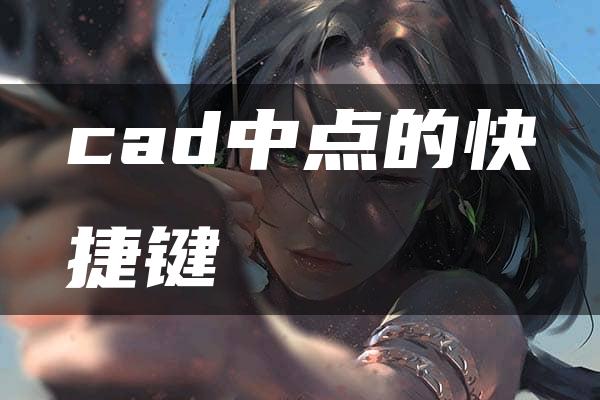 cad中点的快捷键