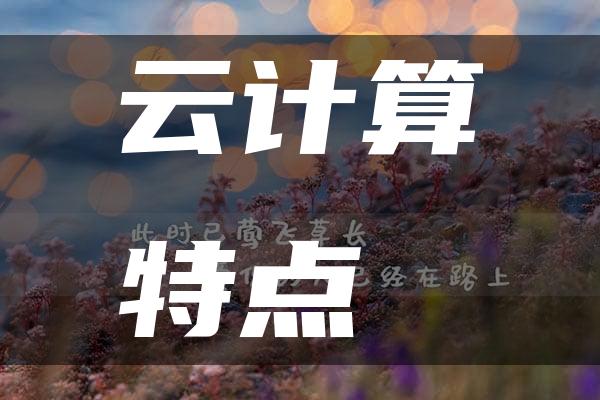 云计算特点