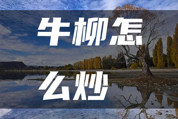 牛柳怎么炒