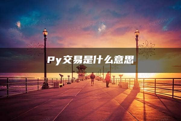 Py交易是什么意思